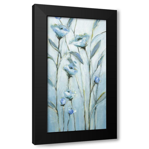 Blue Moon Black Modern Wood Framed Art Print with Double Matting by Long, Christina