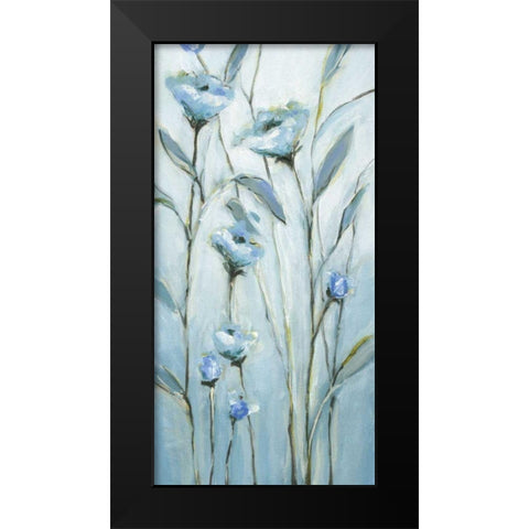 Blue Moon Black Modern Wood Framed Art Print by Long, Christina