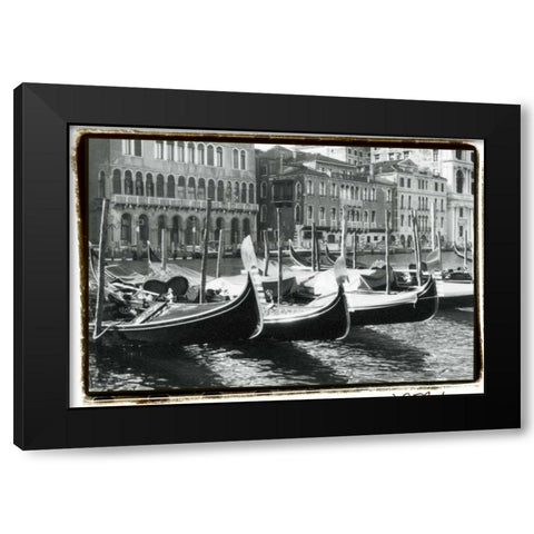 Waterways of Venice X Black Modern Wood Framed Art Print by DeNardo, Laura