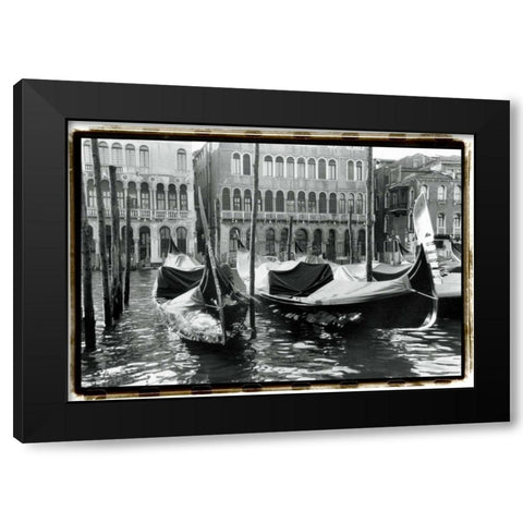 Waterways of Venice XIV Black Modern Wood Framed Art Print with Double Matting by DeNardo, Laura