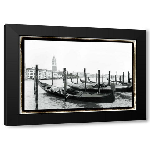 Waterways of Venice XV Black Modern Wood Framed Art Print with Double Matting by DeNardo, Laura