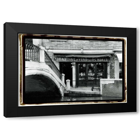 A Venetian Stroll I Black Modern Wood Framed Art Print by DeNardo, Laura