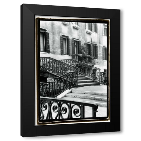 A Venetian Stroll IV Black Modern Wood Framed Art Print by DeNardo, Laura