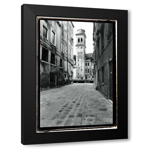 A Venetian Stroll VI Black Modern Wood Framed Art Print with Double Matting by DeNardo, Laura
