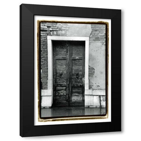 The Doors of Venice III Black Modern Wood Framed Art Print by DeNardo, Laura