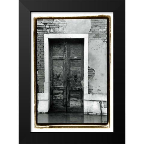 The Doors of Venice III Black Modern Wood Framed Art Print by DeNardo, Laura