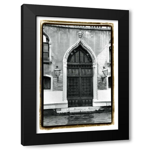 The Doors of Venice V Black Modern Wood Framed Art Print with Double Matting by DeNardo, Laura