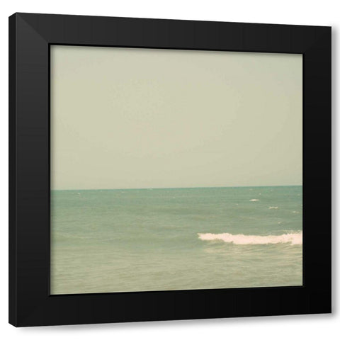 Carolina Beach II Black Modern Wood Framed Art Print with Double Matting by Ludwig, Alicia
