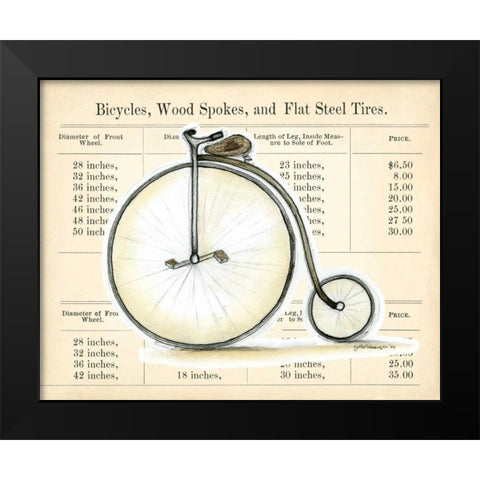 Lets Go For a Spin I Black Modern Wood Framed Art Print by Goldberger, Jennifer