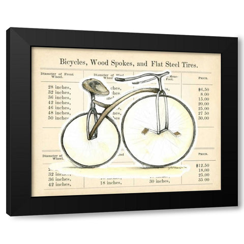 Lets Go For a Spin II Black Modern Wood Framed Art Print with Double Matting by Goldberger, Jennifer