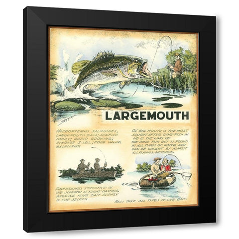 Large Mouth Black Modern Wood Framed Art Print with Double Matting by Settle, Robert