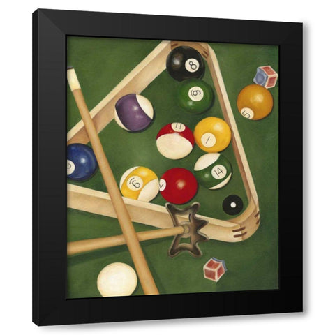 Rackem Up II Black Modern Wood Framed Art Print by Goldberger, Jennifer