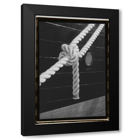 Secure Harbor Black Modern Wood Framed Art Print by DeNardo, Laura