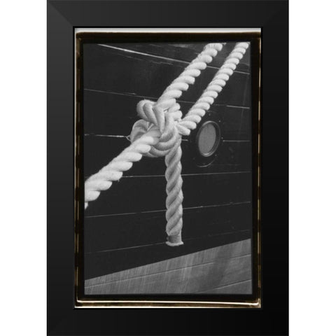 Secure Harbor Black Modern Wood Framed Art Print by DeNardo, Laura