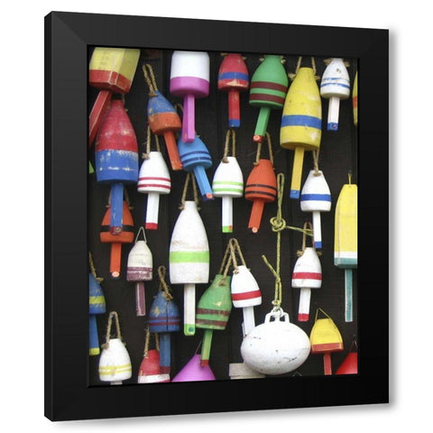 Northeast Harbor I Black Modern Wood Framed Art Print with Double Matting by Fagalde, Jarman