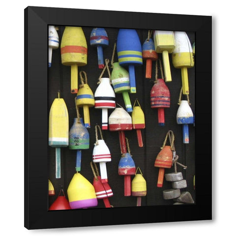 Northeast Harbor II Black Modern Wood Framed Art Print by Fagalde, Jarman