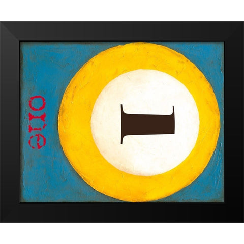 Graphic Pool I Black Modern Wood Framed Art Print by Goldberger, Jennifer