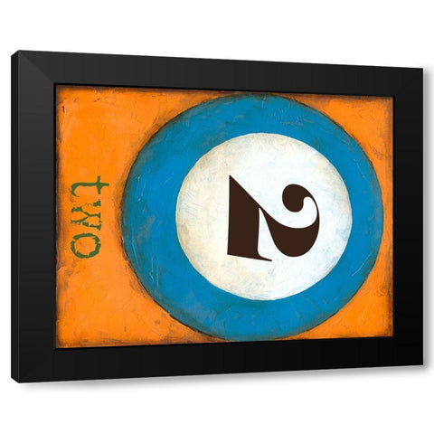 Graphic Pool II Black Modern Wood Framed Art Print with Double Matting by Goldberger, Jennifer