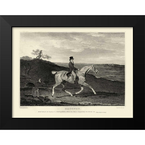 Hackney Black Modern Wood Framed Art Print by Scott, John