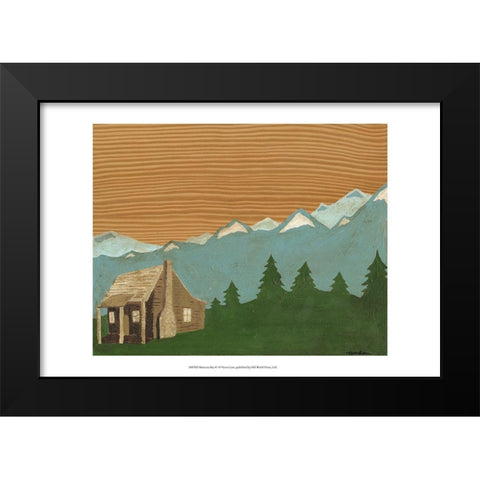 Montana Sky 1 Black Modern Wood Framed Art Print by Lam, Vanna