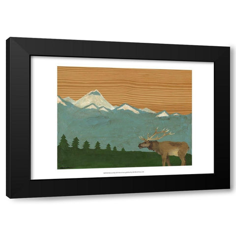 Montana Sky 2 Black Modern Wood Framed Art Print with Double Matting by Lam, Vanna