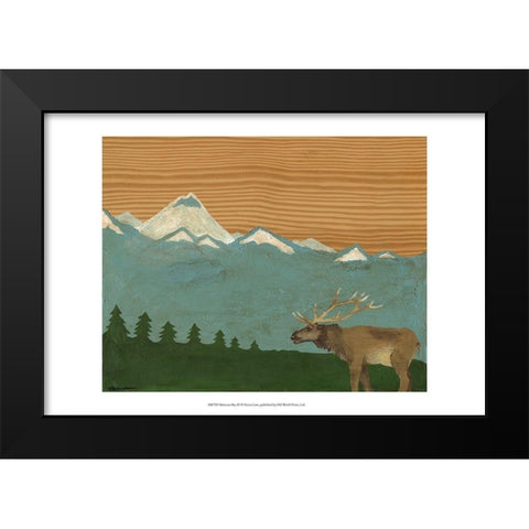 Montana Sky 2 Black Modern Wood Framed Art Print by Lam, Vanna