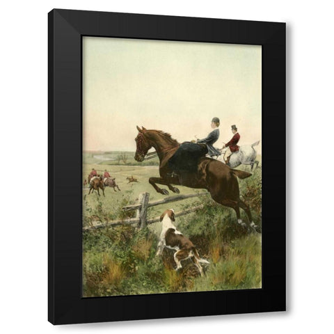 Small In for a Brush Black Modern Wood Framed Art Print by Blinks, Thomas