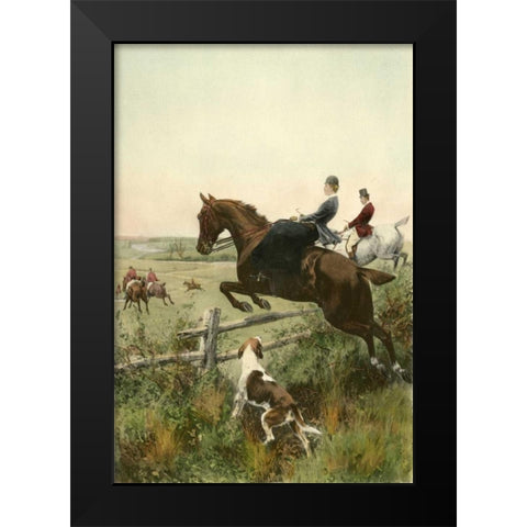 Small In for a Brush Black Modern Wood Framed Art Print by Blinks, Thomas