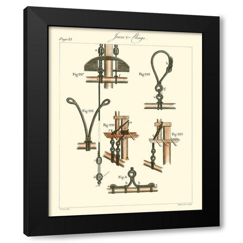 Nautical Details VI Black Modern Wood Framed Art Print by Unknown