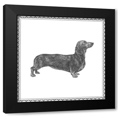 Best in Show X Black Modern Wood Framed Art Print by Meagher, Megan
