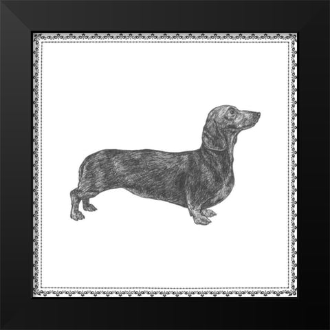 Best in Show X Black Modern Wood Framed Art Print by Meagher, Megan