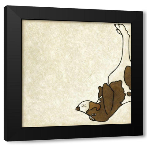 Good Dog III Black Modern Wood Framed Art Print with Double Matting by Zarris, Chariklia