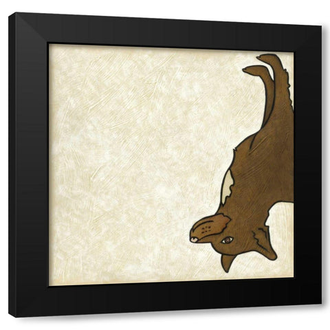 Good Dog V Black Modern Wood Framed Art Print by Zarris, Chariklia