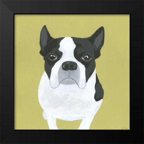 Miss Pickles Black Modern Wood Framed Art Print by Vess, June Erica