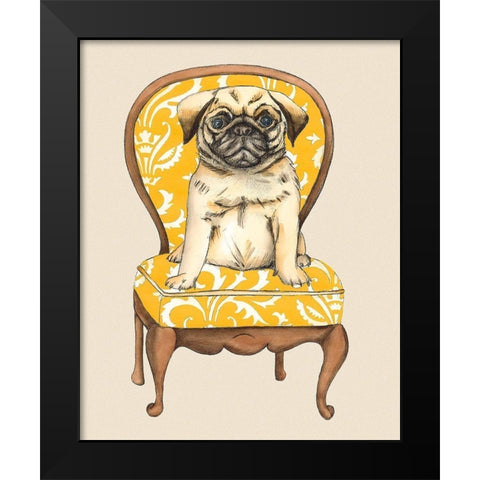 Pampered Pet I Black Modern Wood Framed Art Print by Zarris, Chariklia