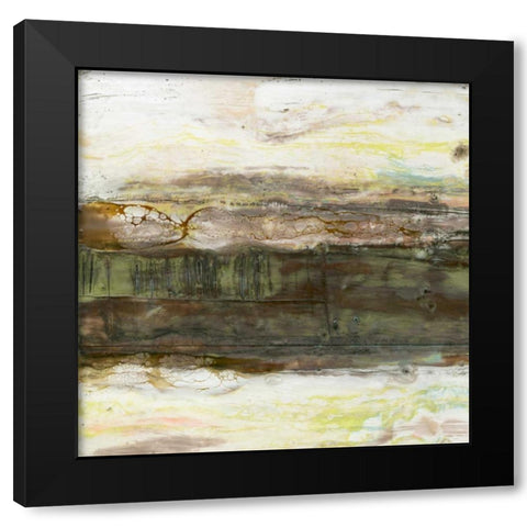 Speckled Plane I Black Modern Wood Framed Art Print with Double Matting by Goldberger, Jennifer