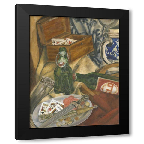 Beer Indulgences I Black Modern Wood Framed Art Print with Double Matting by Goldberger, Jennifer