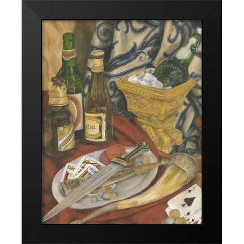 Beer Indulgences II Black Modern Wood Framed Art Print by Goldberger, Jennifer