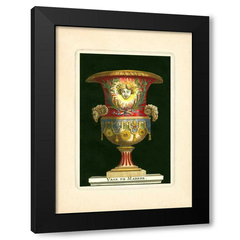Vase with Sunflowers Black Modern Wood Framed Art Print by Thomassin, S.
