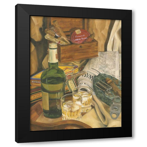 Jennifers Scotch Indulgences II Black Modern Wood Framed Art Print with Double Matting by Goldberger, Jennifer