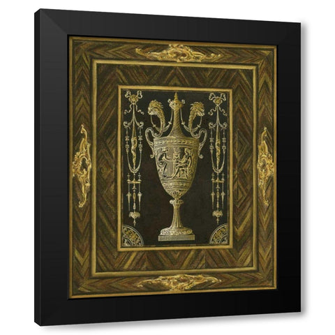 Inlay Study I Black Modern Wood Framed Art Print by Unknown