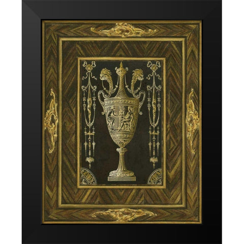 Inlay Study I Black Modern Wood Framed Art Print by Unknown