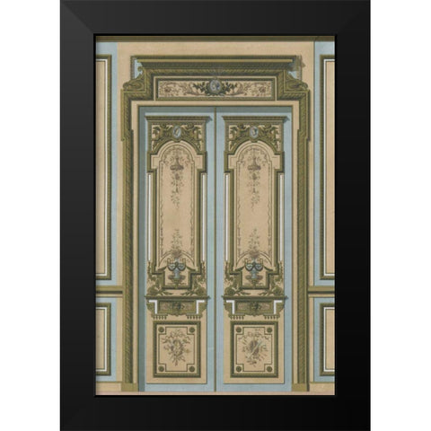 Palace Doors I Black Modern Wood Framed Art Print by Unknown