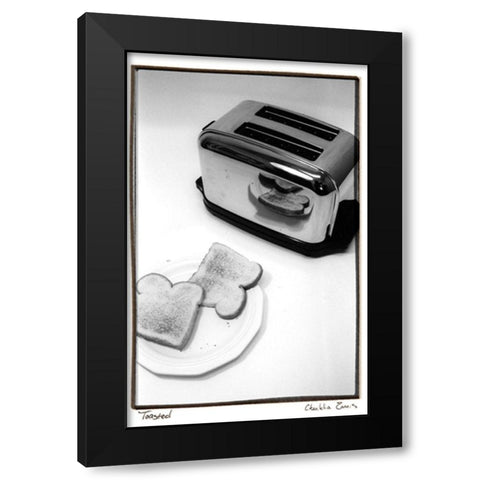 Toasted Black Modern Wood Framed Art Print with Double Matting by Zarris, Chariklia