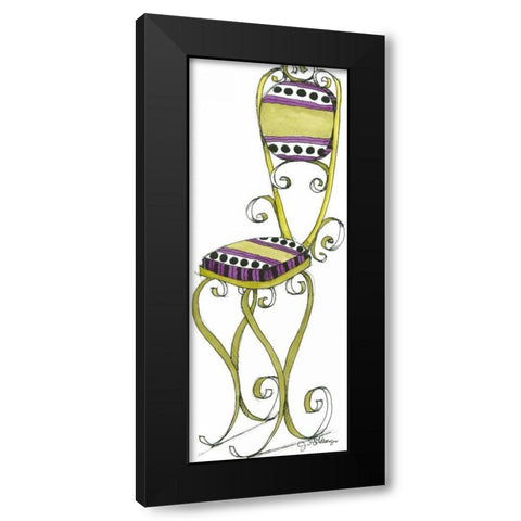 Lucy Black Modern Wood Framed Art Print by Goldberger, Jennifer