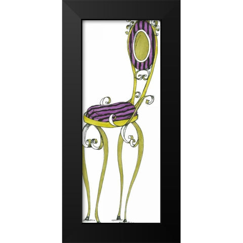 Wendy Black Modern Wood Framed Art Print by Goldberger, Jennifer