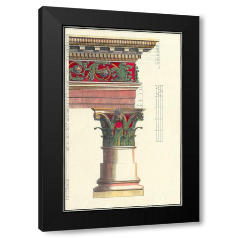 Small Column I Black Modern Wood Framed Art Print by Vision Studio