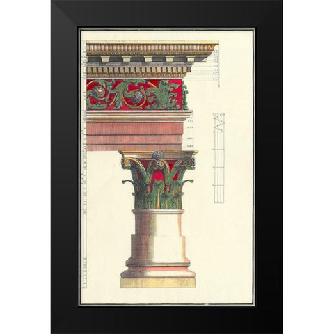 Small Column I Black Modern Wood Framed Art Print by Vision Studio