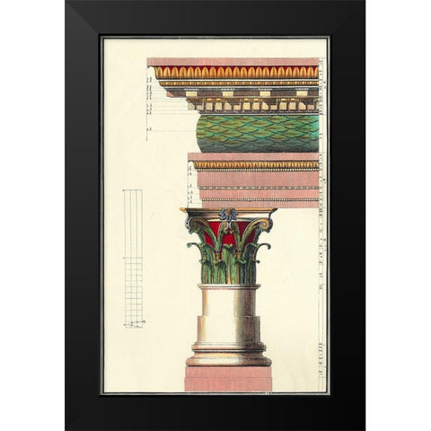 Small Column II Black Modern Wood Framed Art Print by Vision Studio