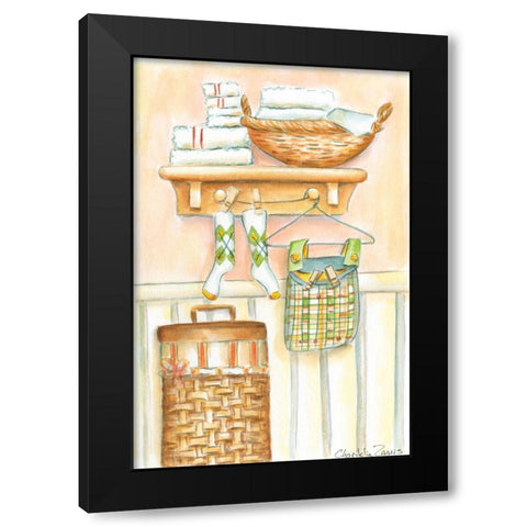 Laundry Day I (PT) Black Modern Wood Framed Art Print by Zarris, Chariklia